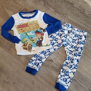 Disney Jack & the Neverland Pirates Matching Pajama Set Size 3